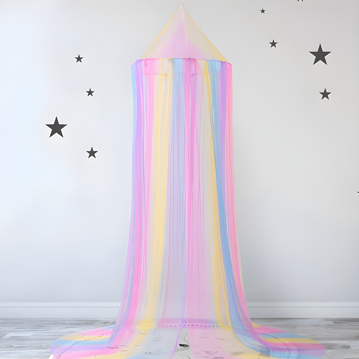 Ciel de Lit Bébé Arc En Ciel | Rêverie Chromatique