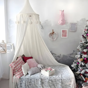 Ciel de Lit Bébé Blanc | Brume de Neige