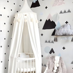 Ciel de Lit Bébé Blanc | Brume de Neige