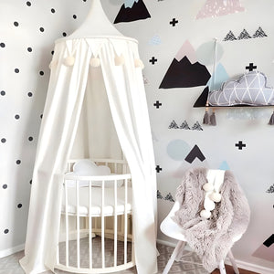 Ciel de Lit Bébé Blanc | Brume de Neige