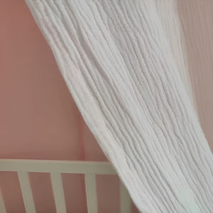 Ciel de lit Bébé Blanc | Cocon d’Ange