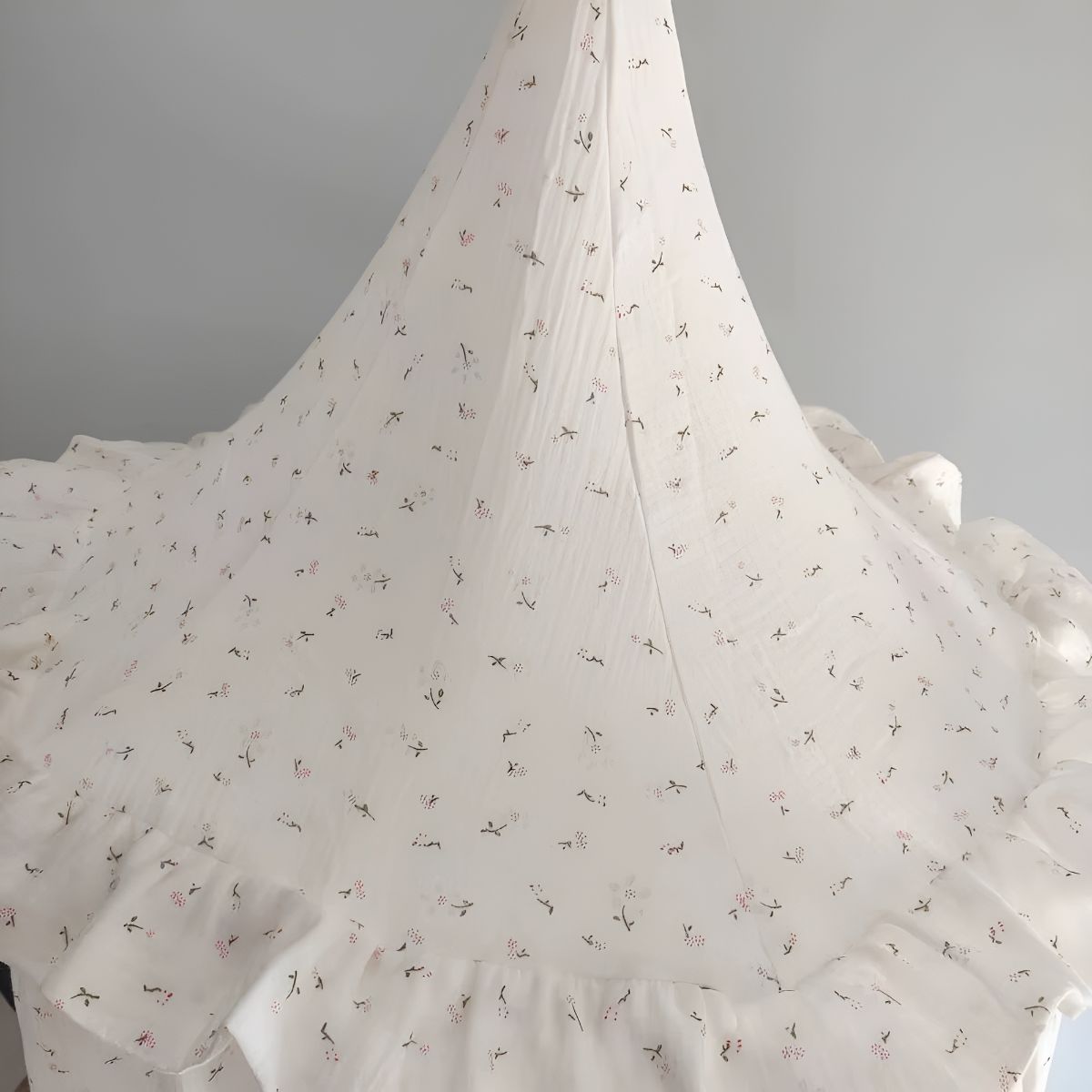 Ciel de lit Bébé Blanc Crème | Nid d’Ivoire