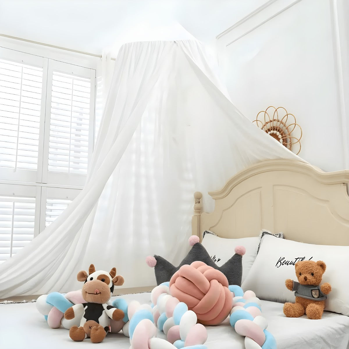 Ciel de Lit Bébé Blanc | Nuage de Lait