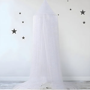 Ciel de Lit Bébé Blanc | Voile de Crème