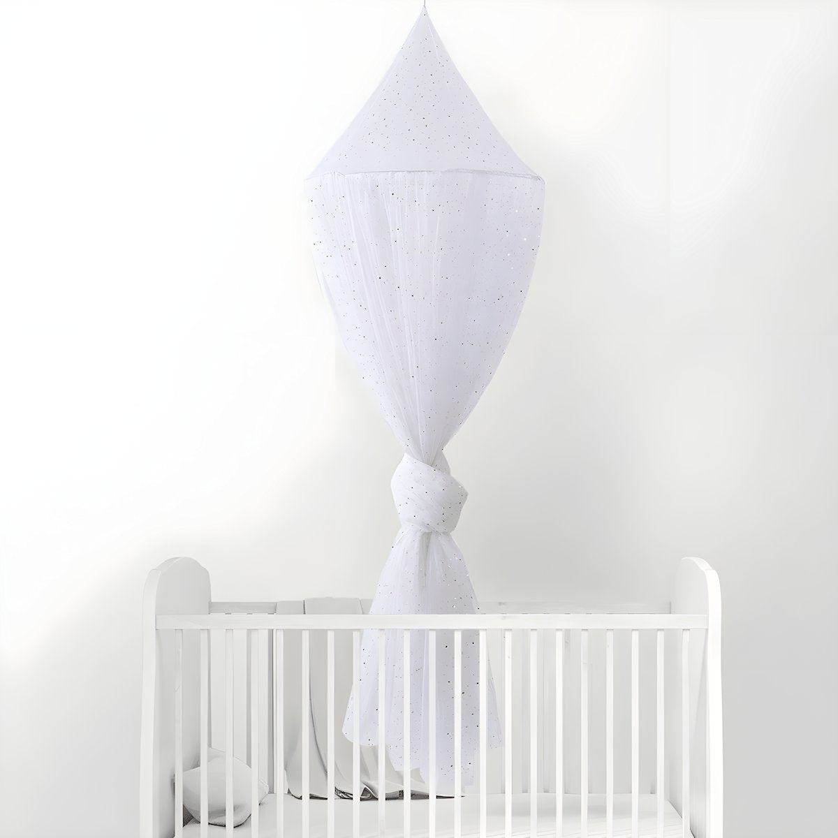 Ciel de Lit Bébé Blanc | Voile de Crème