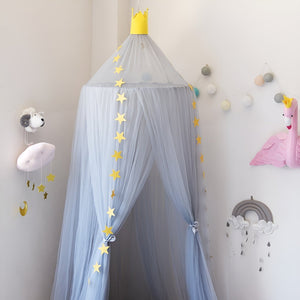 Ciel de lit Bébé Bleu Gris | Royaume Céleste