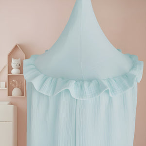 Ciel de lit Bébé Bleu Pastel | Brume Océane