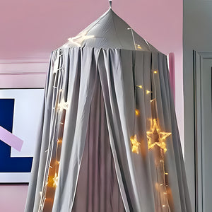 Ciel de Lit Bébé Gris | Velours Clair