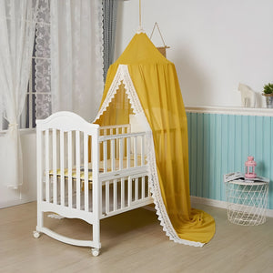 Ciel de Lit Bébé Jaune Moutarde | Douceur en Or