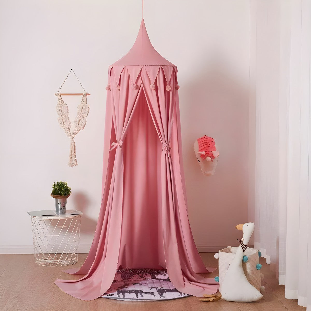 Ciel de Lit Bébé Rose | Voile de Tendresse