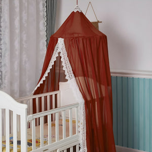 Ciel de Lit Bébé Rouge | Rêve de Rubis