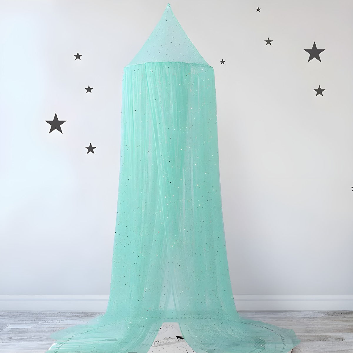 Ciel de Lit Bébé Vert d'Eau | Brise Aqua
