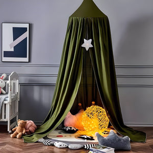 Ciel de Lit Bébé Vert | Plume de Forêt