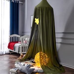 Ciel de Lit Bébé Vert | Plume de Forêt