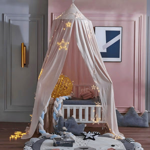 Ciel de Lit Bébé Vieux Rose | Étoile Pâle