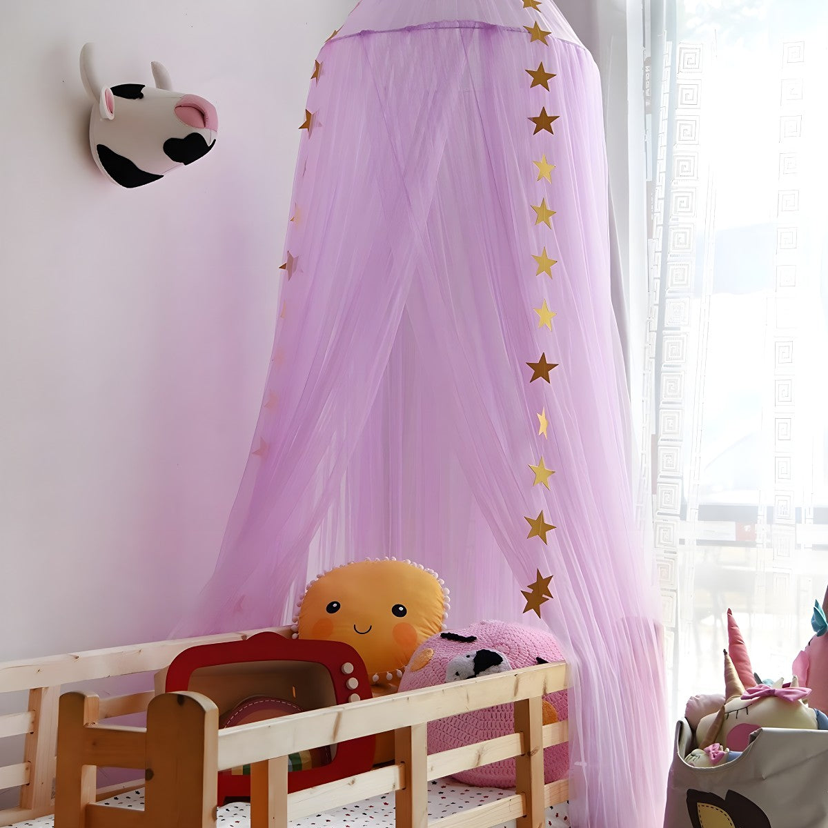 Ciel de Lit Bébé Violet | Rêverie Parme