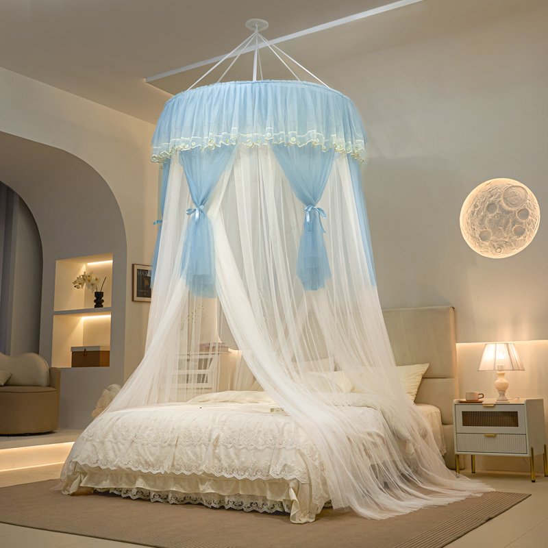 Ciel de Lit Blanc & Bleu Clair | Soie d’Azur