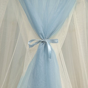 Ciel de Lit Blanc & Bleu Clair | Soie d’Azur