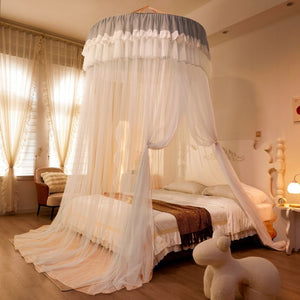 Ciel de Lit Blanc & Gris | Cocon Céleste