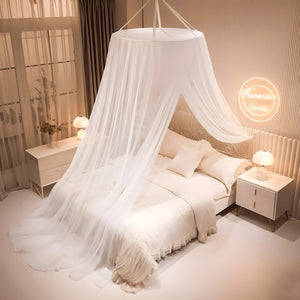 Ciel de Lit Blanc Transparent | Douceur Cristalline