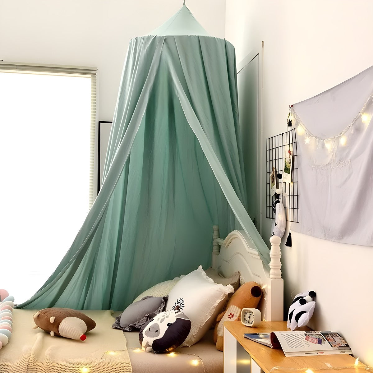 Ciel de Lit Enfant Vert | Brise d'Oasis