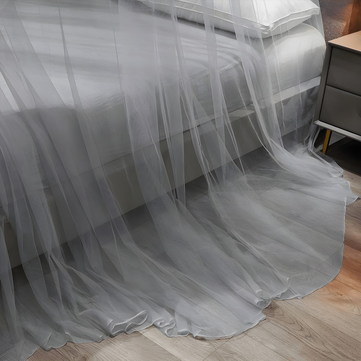 Ciel de Lit Gris Perle | Voile d’Argent