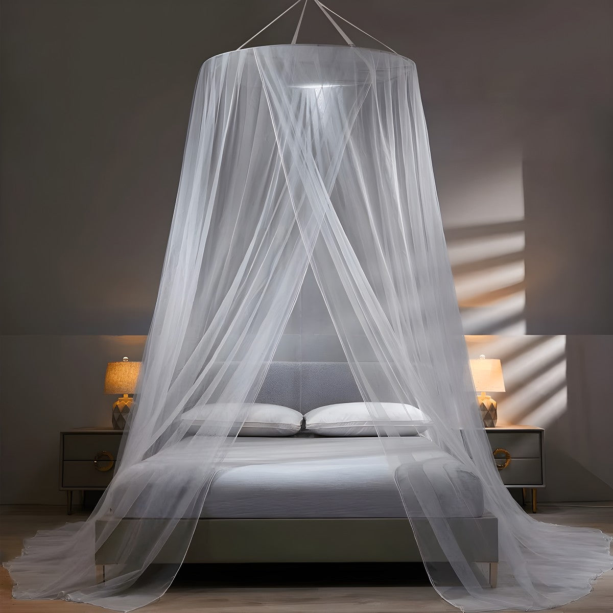 Ciel de Lit Gris Perle | Voile d’Argent