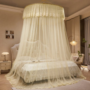 Ciel de Lit Jaune Pastel | Satin Doré