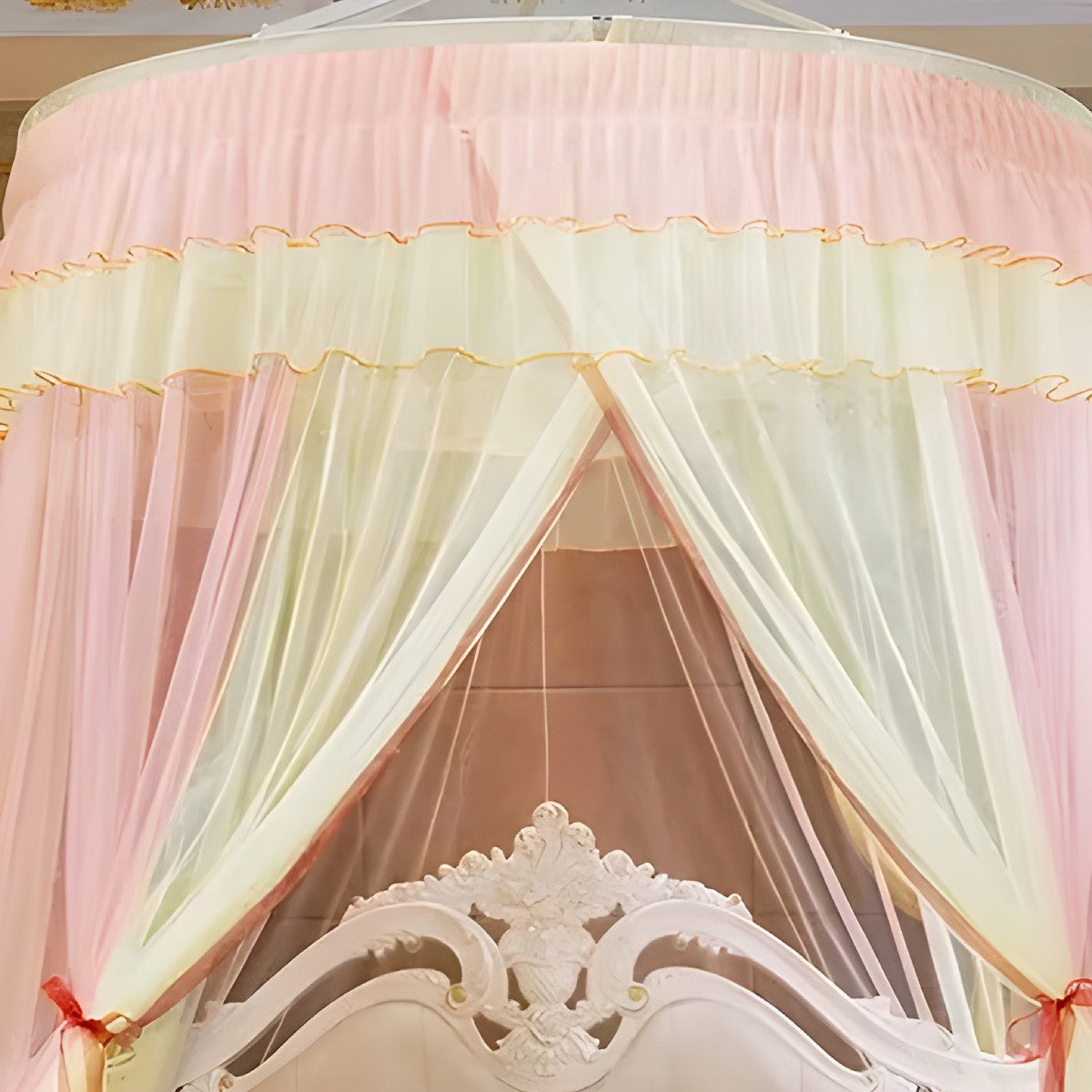 Ciel de Lit Rose et Jaune | Soleil Pétale