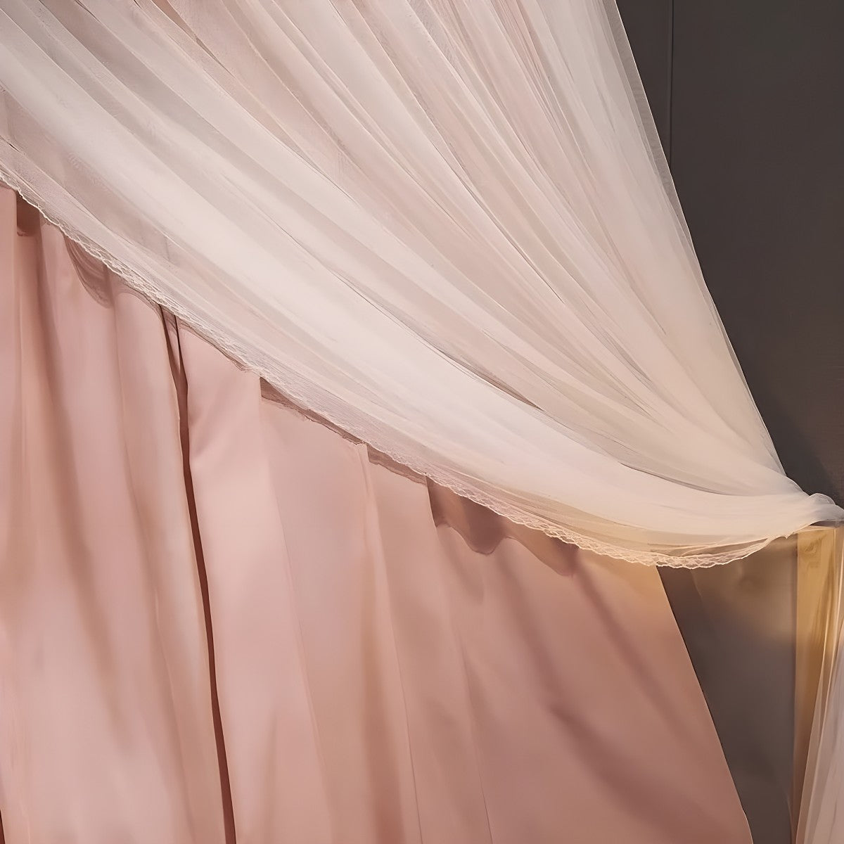 Ciel de Lit Tissu Rose | Clarté Poudrée