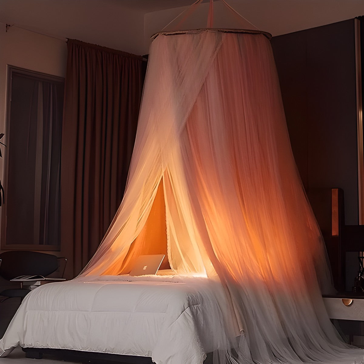 Ciel de Lit Tissu Rose | Clarté Poudrée