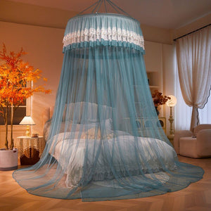 Ciel de Lit Turquoise Grisé | Éclat de Paon