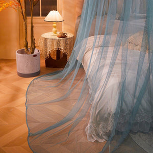 Ciel de Lit Turquoise Grisé | Éclat de Paon