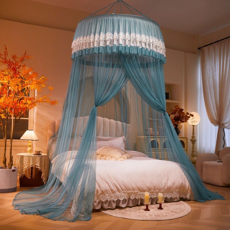 Ciel de Lit Turquoise Grisé | Éclat de Paon