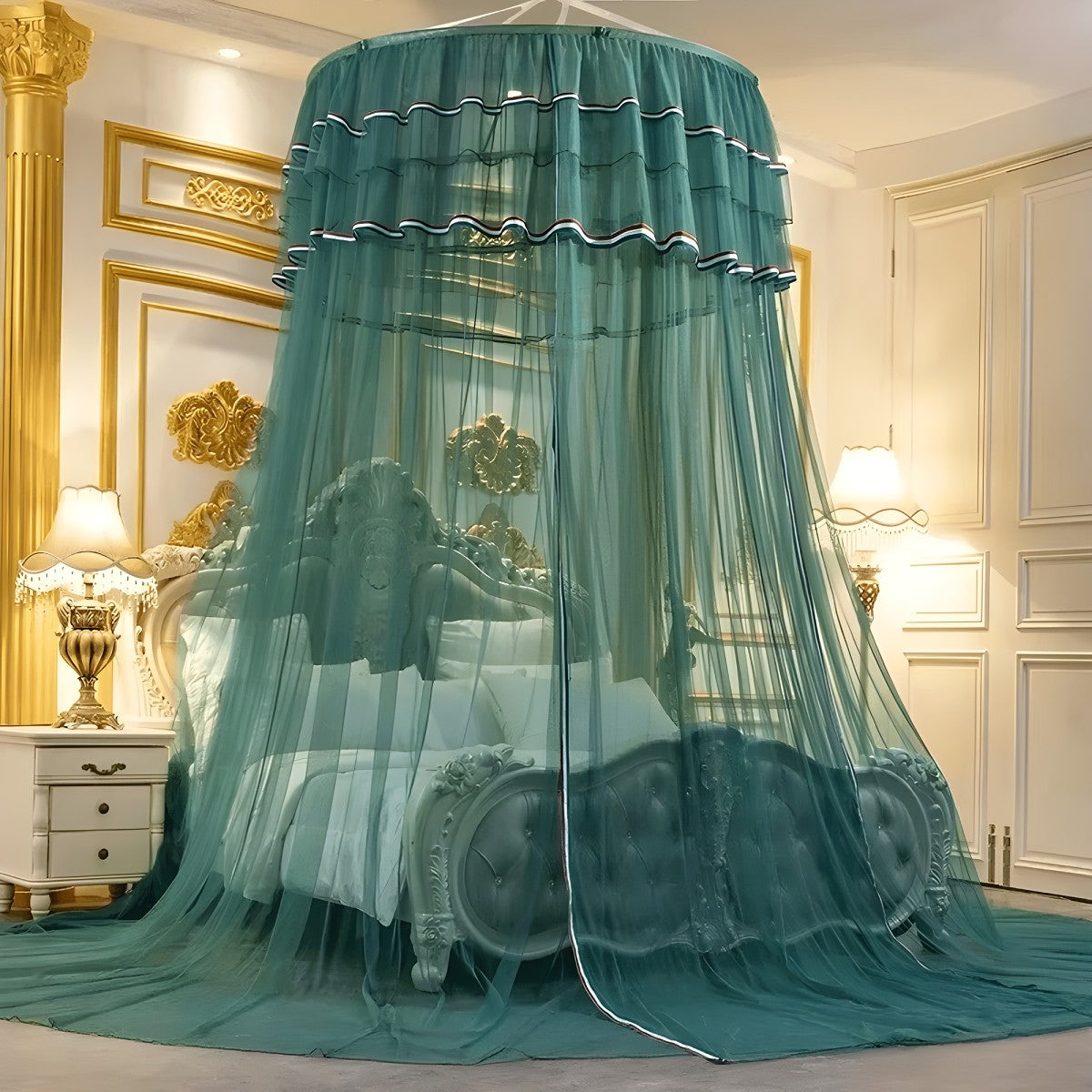 Ciel de Lit Vert Foncé | Rêve Profond