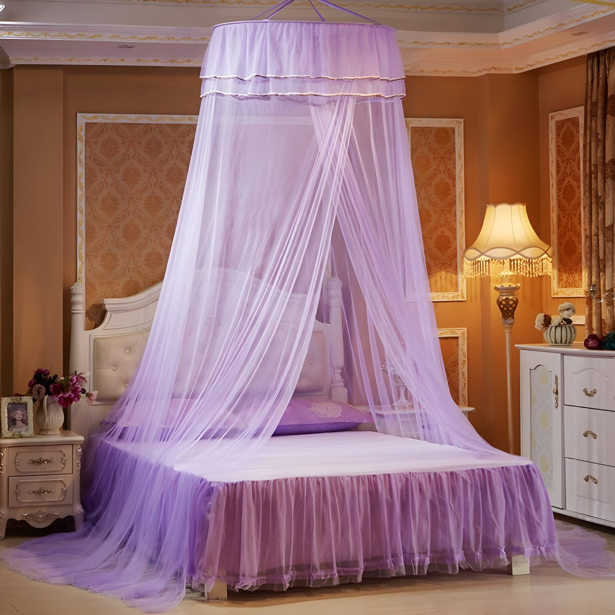 Ciel de Lit Violet Adulte | Songe Élégant