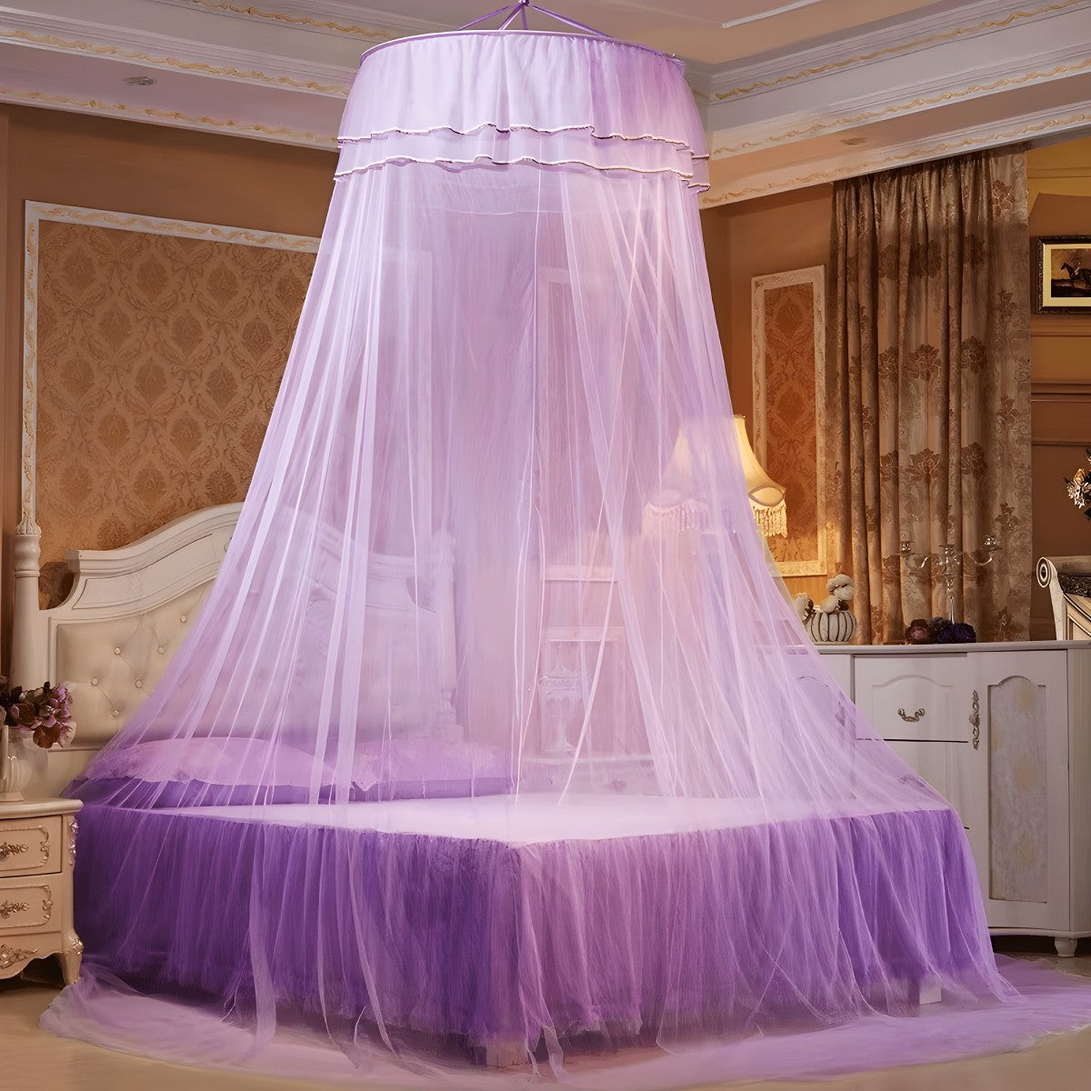 Ciel de Lit Violet Adulte | Songe Élégant