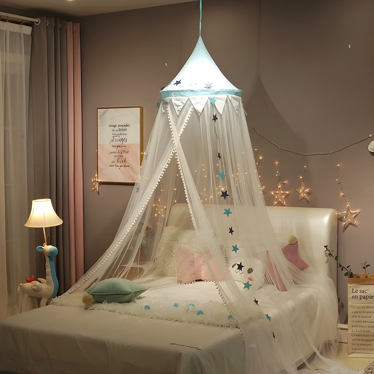 Ciel de Lit Bébé Blanc | Souffle Céleste