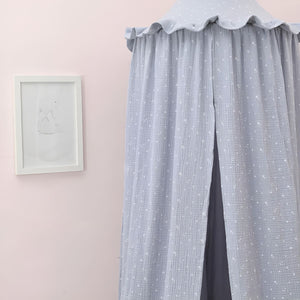 Ciel de lit Bébé Gris Bleu | Aube Polaire