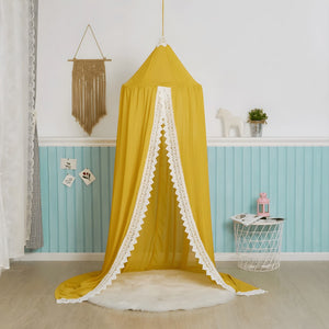 Ciel de Lit Bébé Jaune Moutarde | Douceur en Or