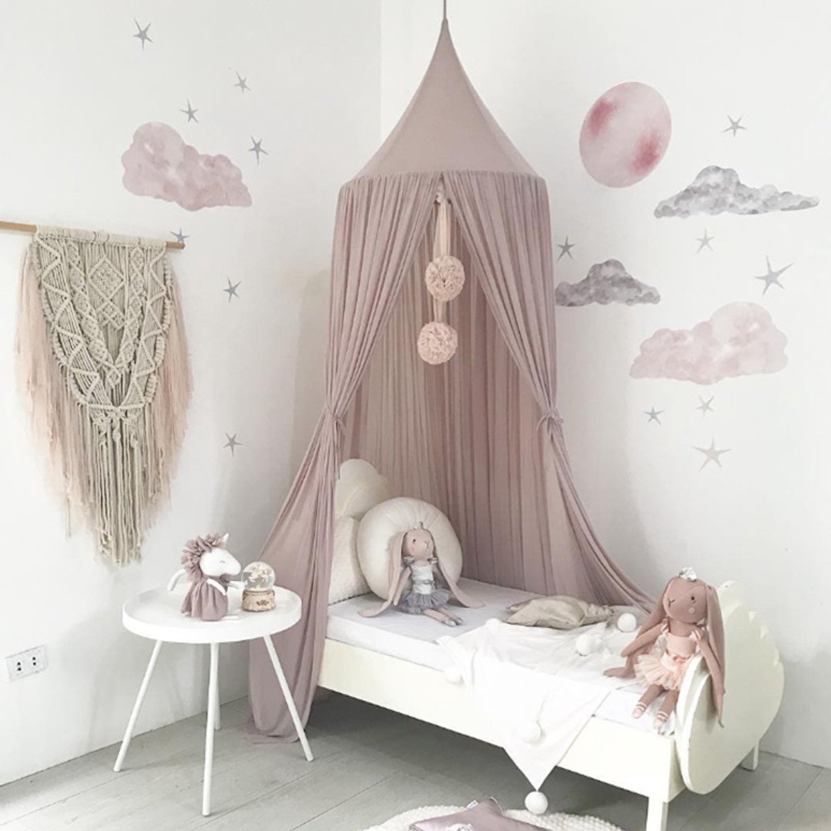 Ciel de lit Bébé Rose Poudré | Douce Harmonie