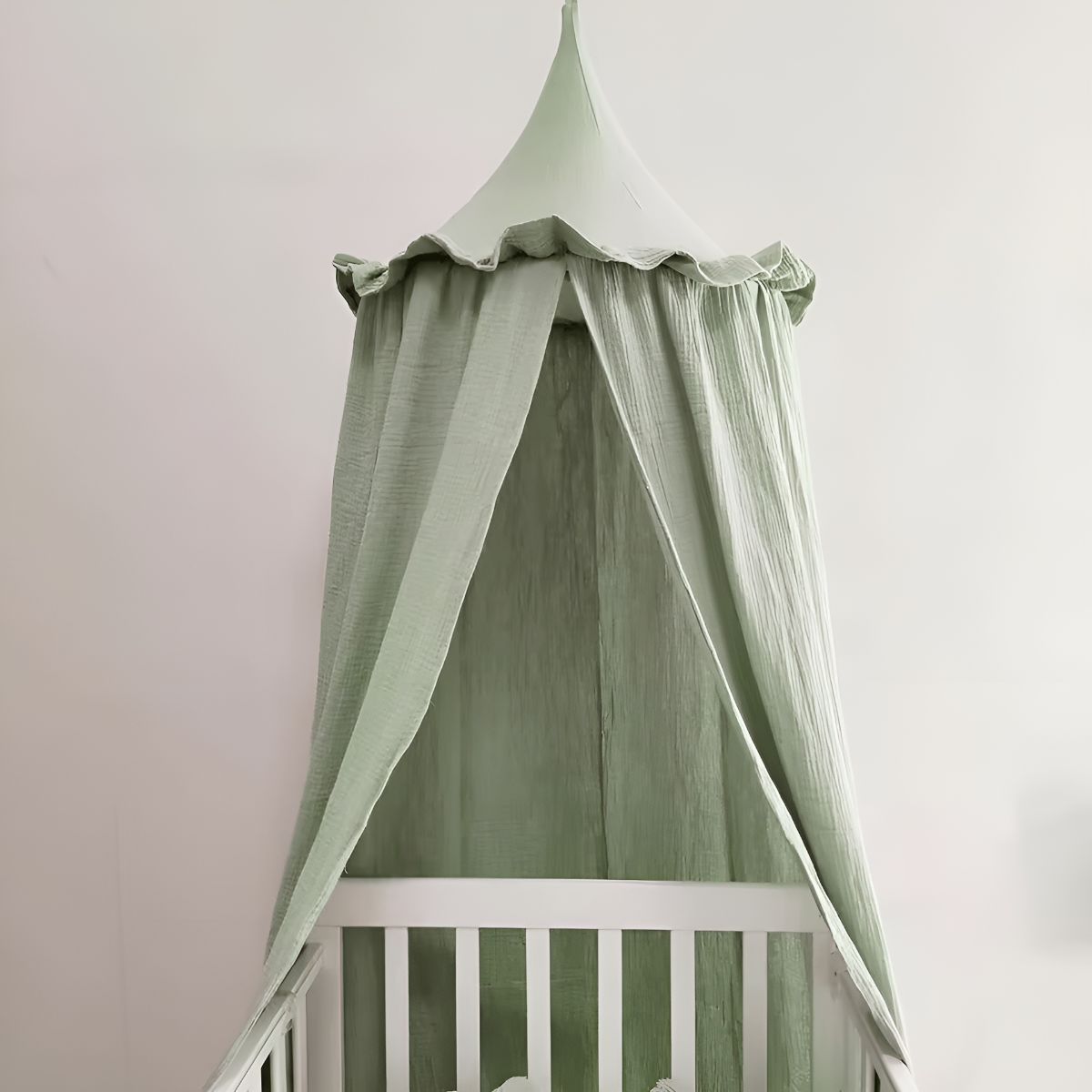 Ciel de lit Bébé Vert Sauge | Rêve Nature