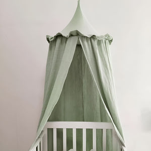 Ciel de lit Bébé Vert Sauge | Rêve Nature