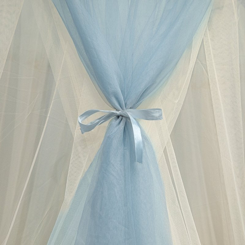 Ciel de Lit Blanc & Bleu Clair | Soie d’Azur