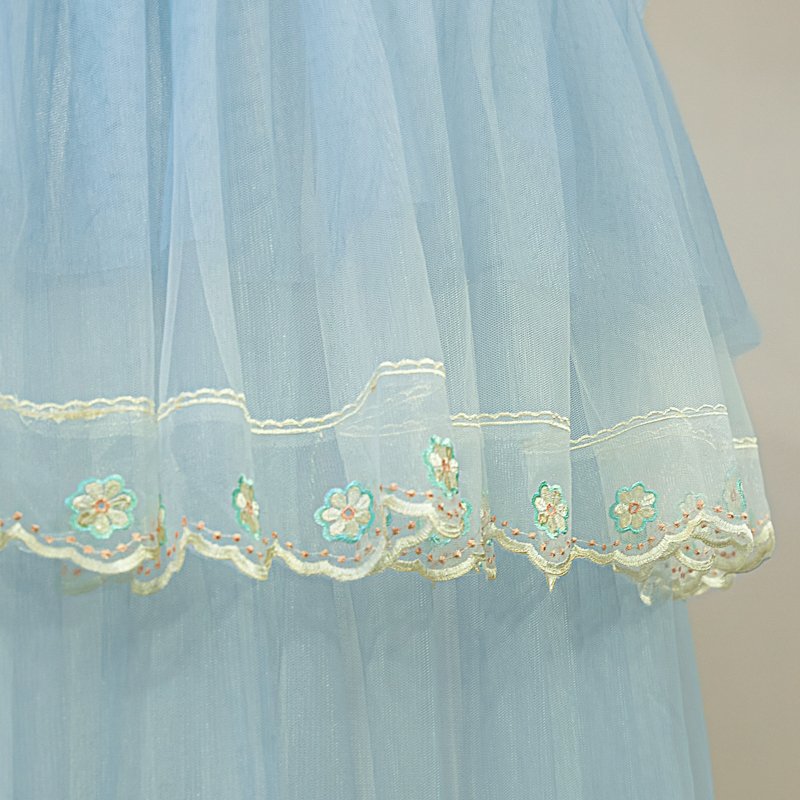 Ciel de Lit Blanc & Bleu Clair | Soie d’Azur