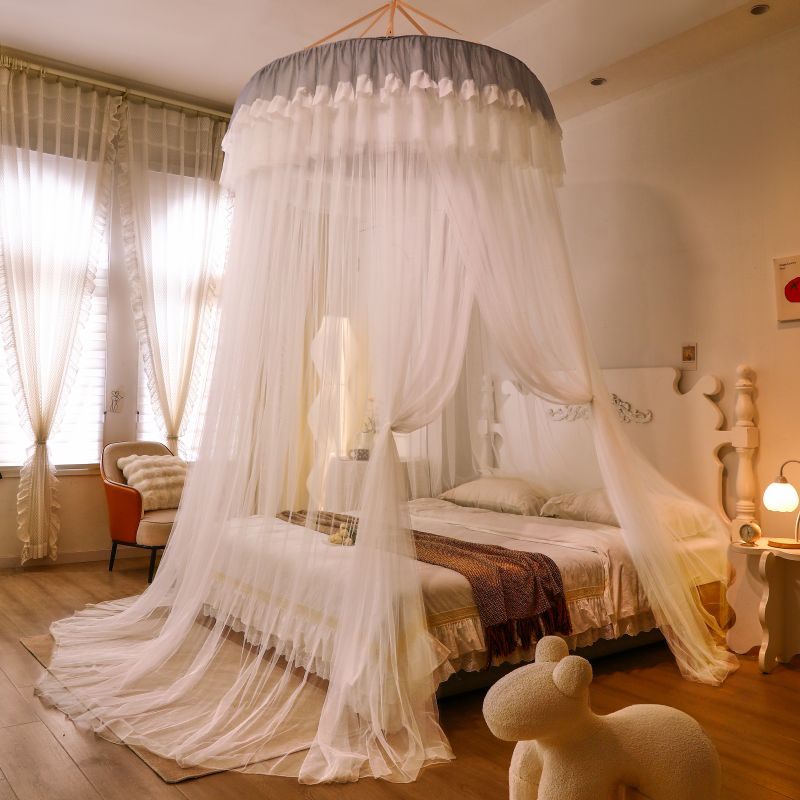 Ciel de Lit Blanc & Gris | Cocon Céleste