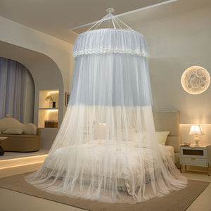 Ciel de Lit Blanc & Gris | Pure Élégance