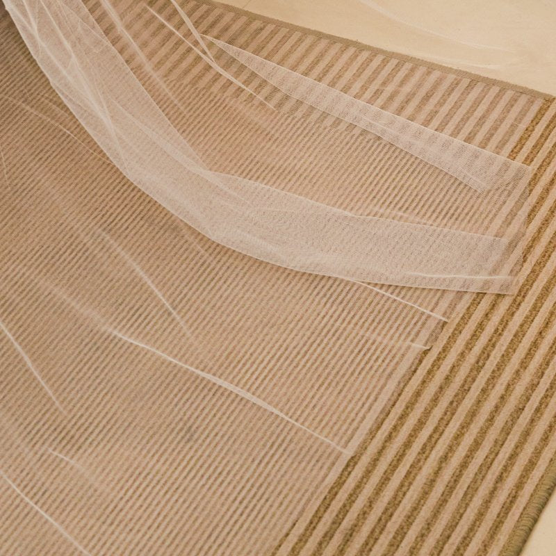 Ciel de Lit Blanc & Orange | Cocon de Soie