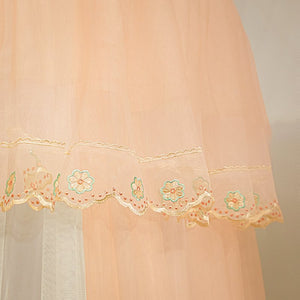 Ciel de Lit Blanc & Orange | Cocon de Soie