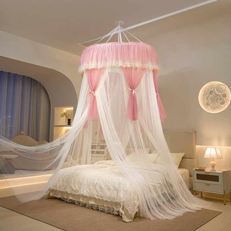 Ciel de Lit Blanc & Rose | Charme Poudré